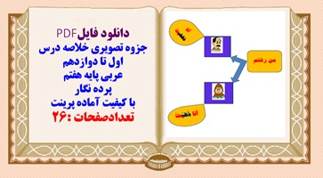 جزوه تصویری خلاصه درس اول تا دوازدهم  عربی پایه هفتم